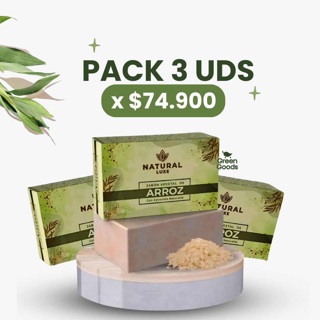 Jabón de Arroz🌾-Piel de Porcelana 💥Mega Oferta PAGA 1 LLEVA 3